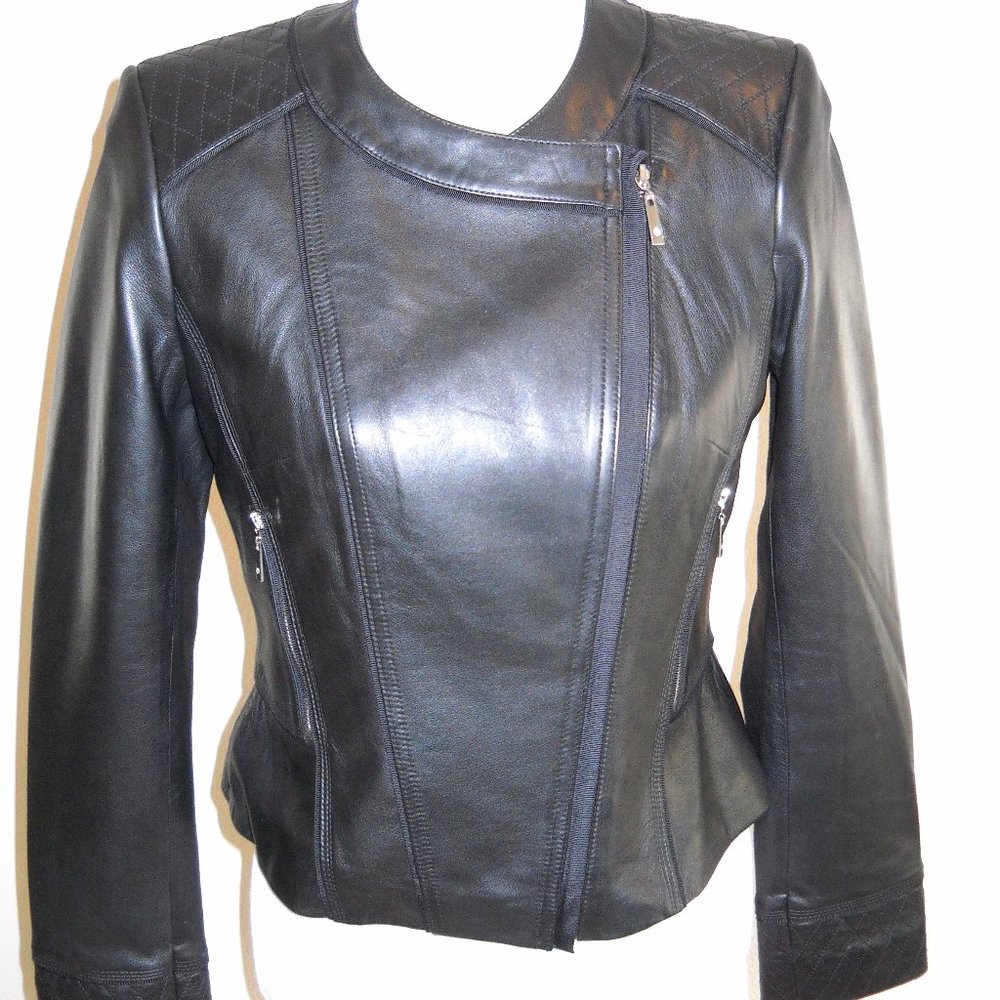 NEW - WHITE HOUSE BLACK MARKET MOTO JACKET Sz S